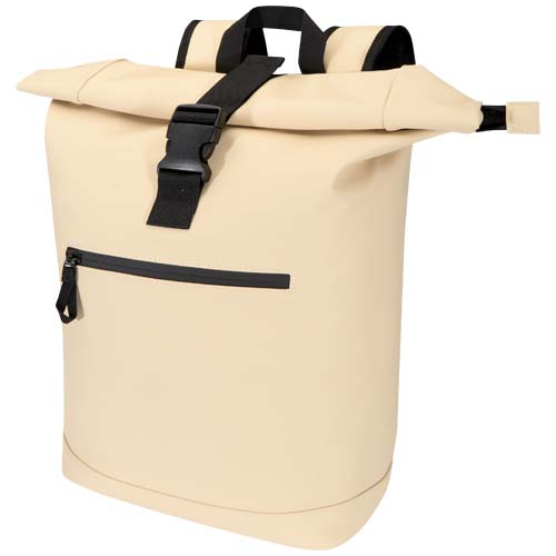 Sac à dos 15" à personnaliser Roll Top recyclé Resi Plus Flocons d’avoine
